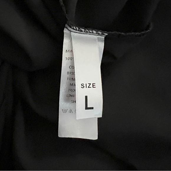 AUQCO Black Silky Camisole Size Large Like New. Fully Lined. - Picture 6 of 6